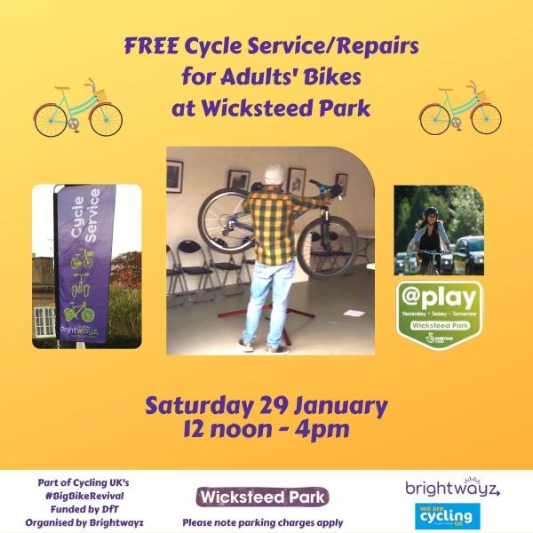 Free cycle repairs wicksteed.