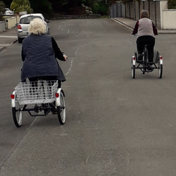 Old ladies on trikes..