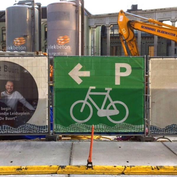 Cycle parking sign in Holland.
