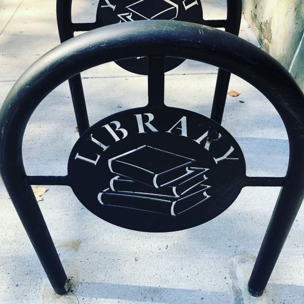 Library cycle rack.